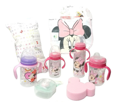 Disney Minnie Mouse Set Regalo Para Bebe Mamadera Gigante en internet