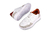 Zapatillas Bolognia Blanco/Bordo - comprar online