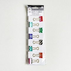 Kit com 8 Prendedores de Papel - Binder Clips - The Happy Planner