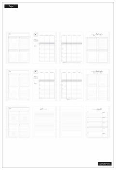 Kit de Extensão - Classic Hourly Extension Pack - Girl With Goals - The Happy Planner - loja online