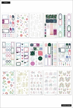 Livro de Adesivos - Value Pack Stickers - Disney Mickey & Minnie Mouse Floral Mini - The Happy Planner na internet