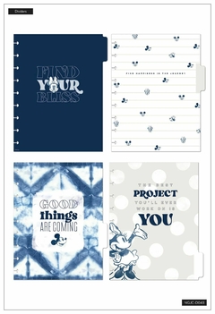 Diário Classic Guided Journal - Disney Mickey & Minnie Mouse Indigo - The Happy Planner na internet