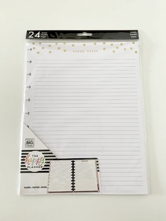 Refil de Folhas - Fill Paper Classic - Foil Happy Life - The Happy Planner