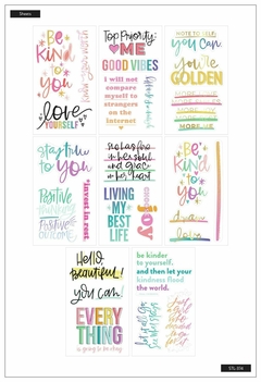 Adesivos Grandes - Large Sticker Sheets - Self-Love - The Happy Planner na internet