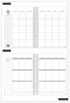 Classic Planner Não Datado Vertical - Disney Modern Mickey & Minnie Mouse Find Gratitude - 12 Meses - The Happy Planner - loja online