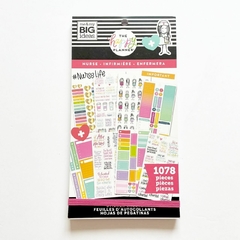 Livro de Adesivos - Value Pack Stickers - Stick Girls Nurse - The Happy Planner