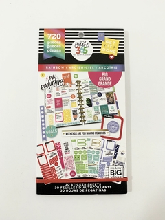 Livro de Adesivos - Value Pack Stickers - Rainbow BIG - The Happy Planner