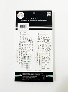 Livro de Adesivos - Value Pack Stickers - Stick Girls Essentials - The Happy Planner - Dream Big - Papelaria Criativa