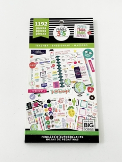 Livro de Adesivos - Value Pack Stickers - Sweet Life BIG Teacher - The Happy Planner