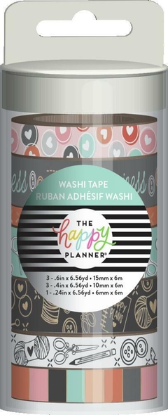 Fita Adesiva - Kit Washi Tape - Miss Maker - The Happy Planner - Dream Big - Papelaria Criativa