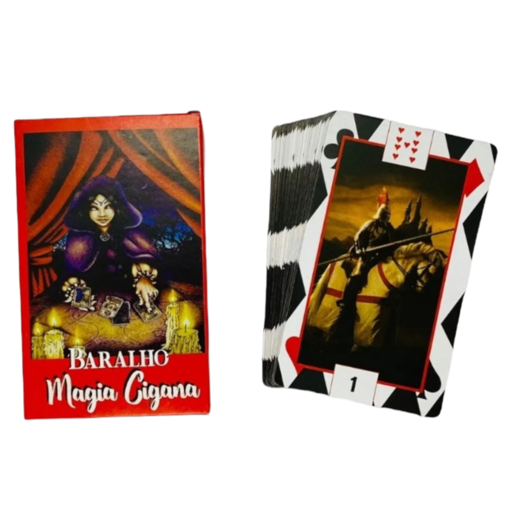 BARALHO MAGIA CIGANA - 36 CARTAS DECK TAROT E MANUAL COMPLETO