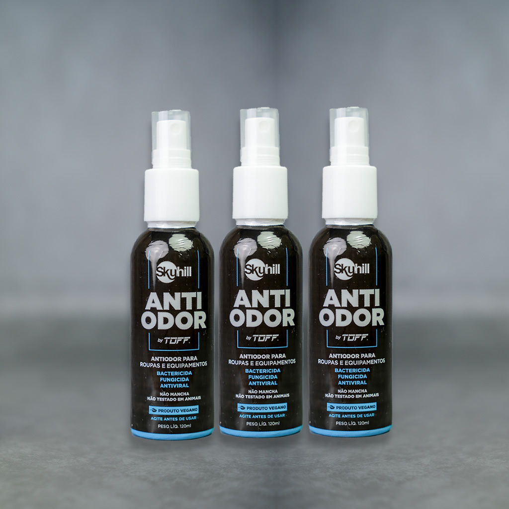 Kit com 3 Sprays Anti Odor - Skyhill Acessórios
