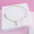 Pulseira infantil com bolinhas e coruja folheada em ouro 18k - comprar online