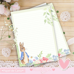 Papel de carta P. Rabbit (04 papéis)