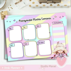 Desk Planner Semanal Sarah Kay (15 Folhas Soltas)