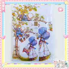 Kit Papel de Carta Holly Hobbie -Capa Dura, 2 Papéis, Envelope, Notinhas