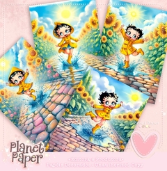 Papéis de Carta Betty Boop (4 Modelos)