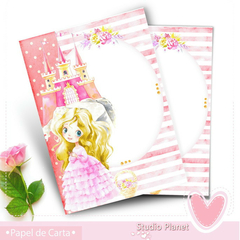 Papéis de Carta Princesas (5 Modelos) - ♡ Editora Planet Paper ♡