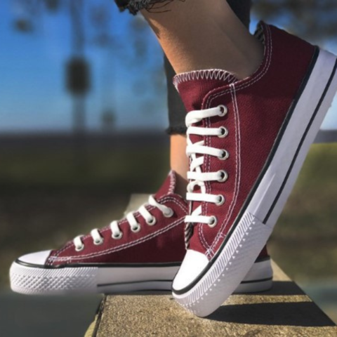 Zapatillas Urbanas bajas Bordo