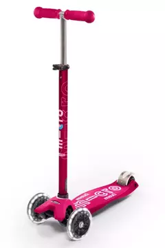 Scooter Maxi Micro Deluxe LED Rosa