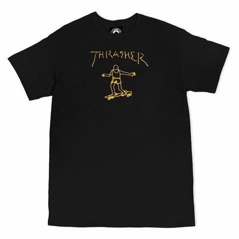 Thrasher Gonz Logo Black T Shirt Soria Skateshop