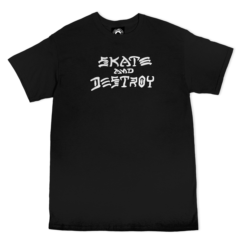 Playera thrasher negra hotsell