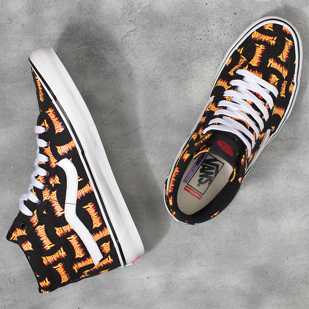 Vans x Thrasher Skate Sk8 Hi Pro Shoes