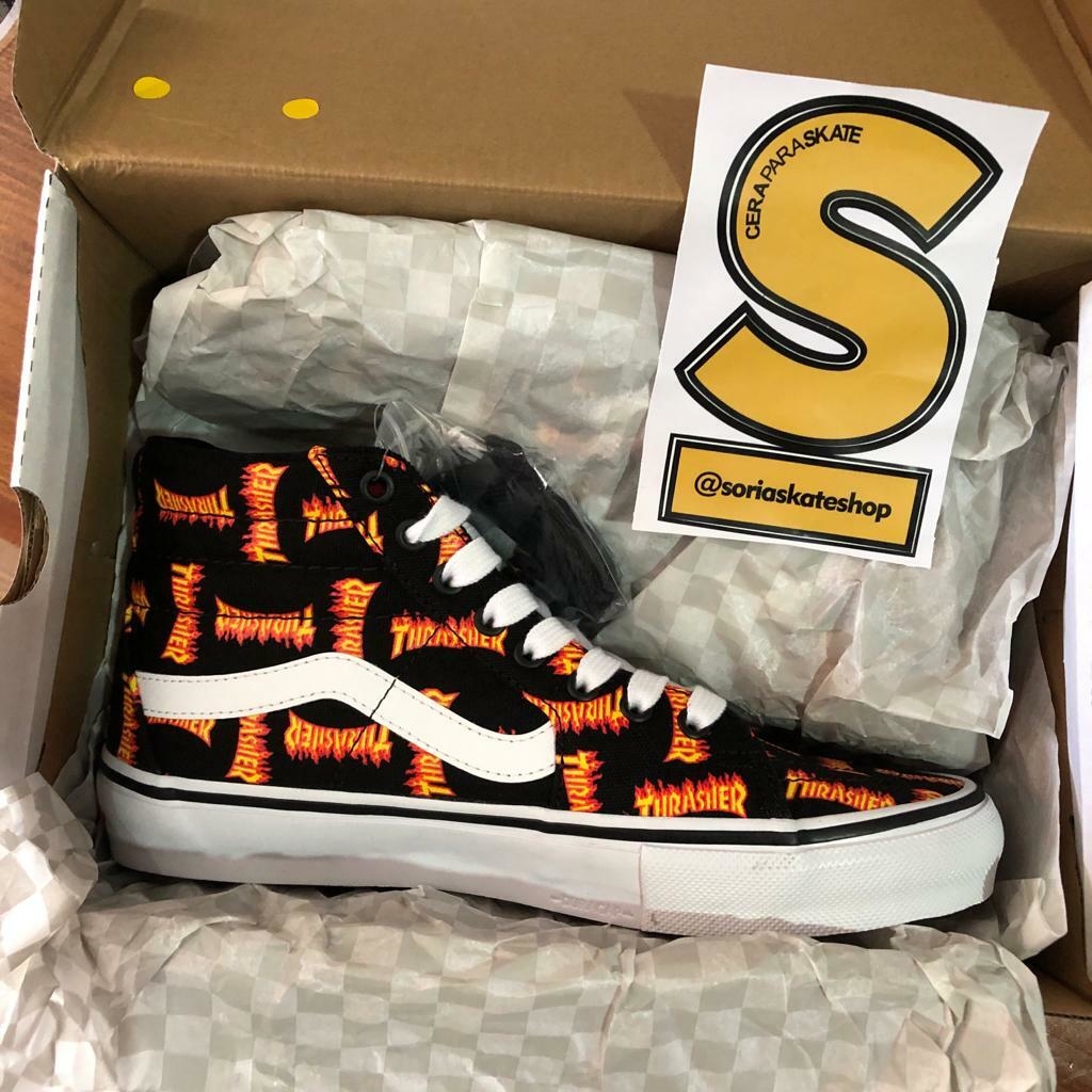 Vans x Thrasher Skate Sk8 Hi Pro Shoes