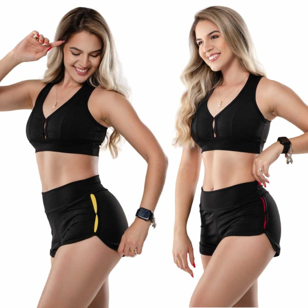 Conjunto Para Academia Short e Top