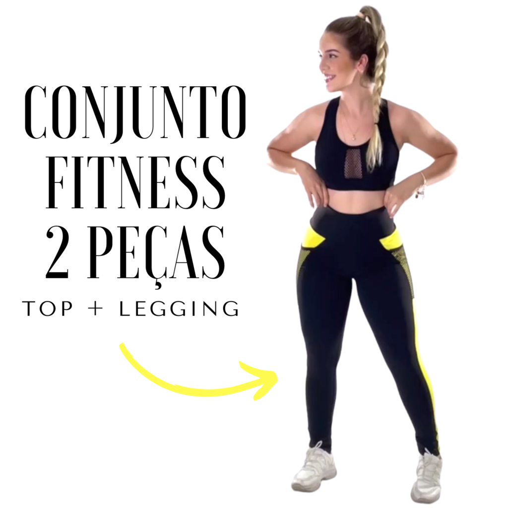 Conjunto Feminino Top Calça Legging Suplex Fitness