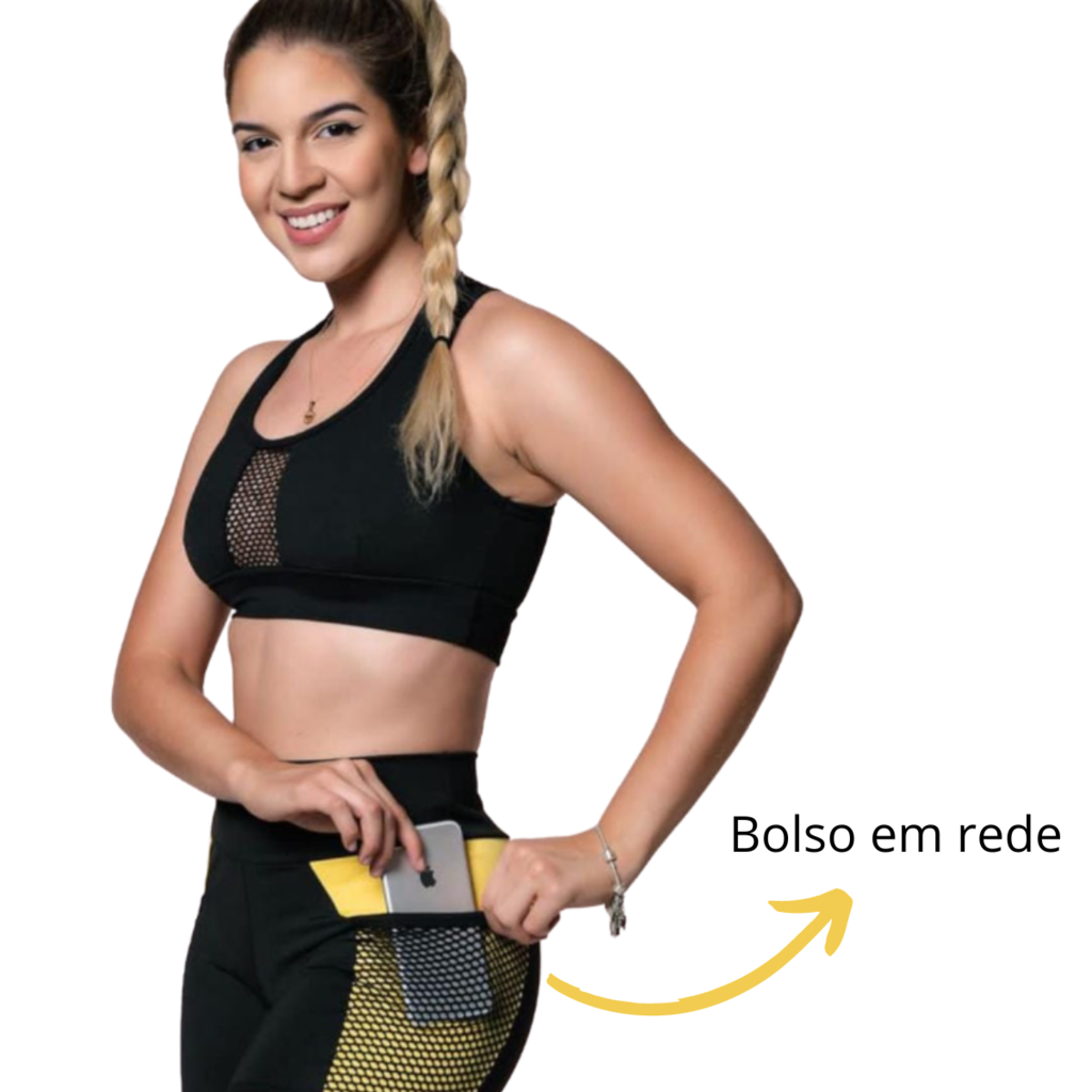 Conjunto Feminino Top Calça Legging Suplex Fitness