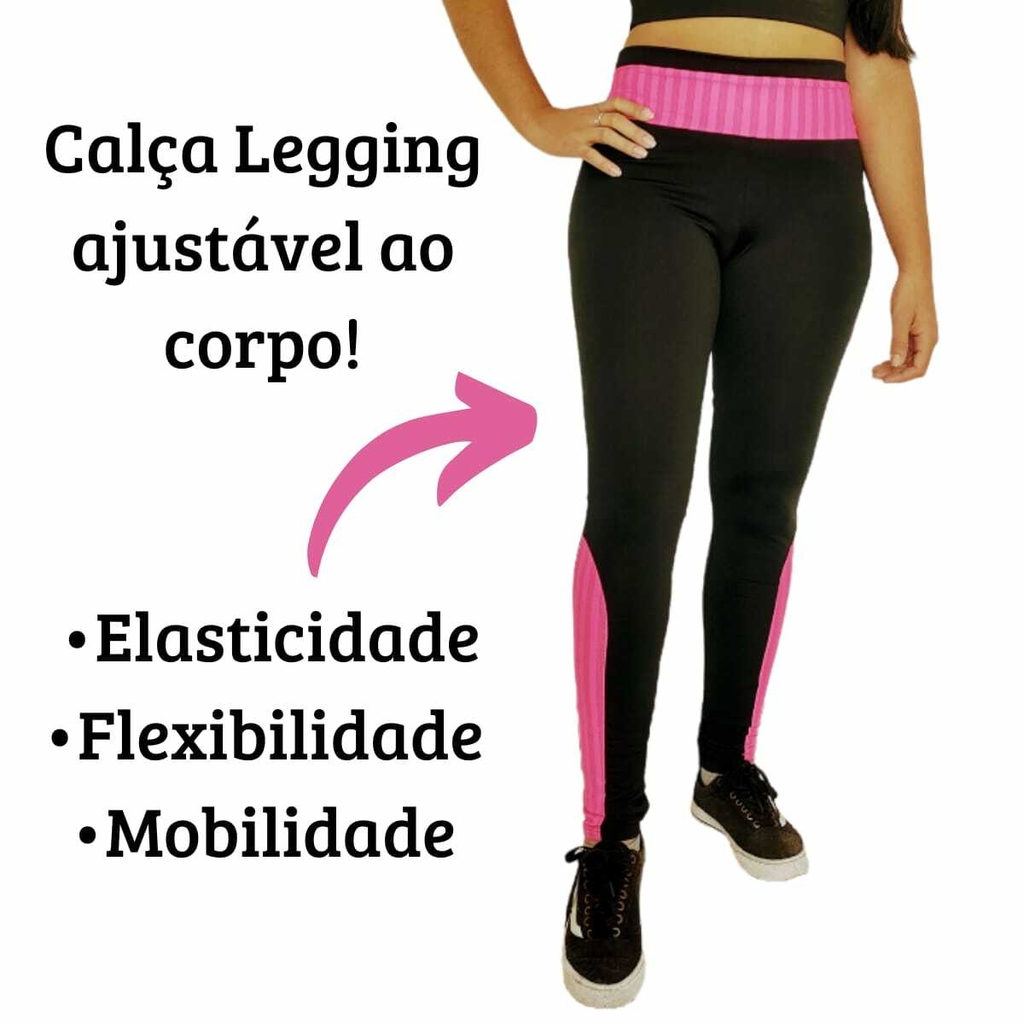 Calça Legging Fitness Moda Feminina Esporte Leg Suplex Linda