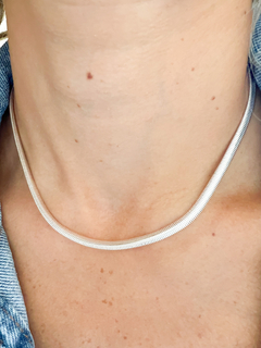 Choker Malha Prata - loja online