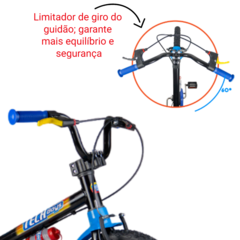 Bicicleta Infantil Nathor Aro 16 Tech Boys 100130160009 - loja online