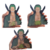 Sticker Lenticular 3D Roronoa Zoro (3 formas)