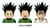 Stickers Lenticulares 3D Gon HxH ( 3 formas)