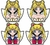 Stickers Lenticulares 3D Sailor Moon (4 formas)