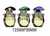 Stickers Lenticulares 3D Totoro (3 formas)