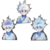 Stickers lenticulares 3D Killua Zoldyck (3 formas)