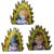 Stickers Lenticulares 3D Gohan saga Cell (3 formas)