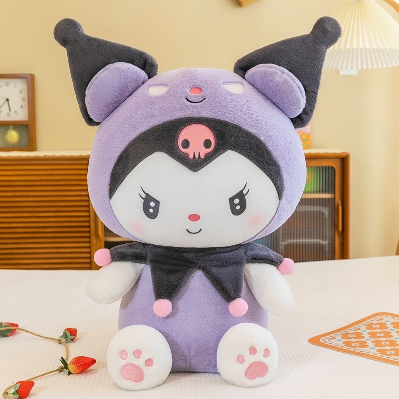 Peluche Kuromi con Disfraz: Tu Compañera Rebelde en Calidad Premium