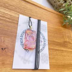 Colar Orgonite - Quartzo Rosa - Proteção do relacionamento na internet