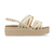 Sandalias Crocs Brooklyn Strappy Low Wdgw - (Bone)