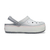 Zuecos Crocs Crocband Platform - (Light Grey/Rose)