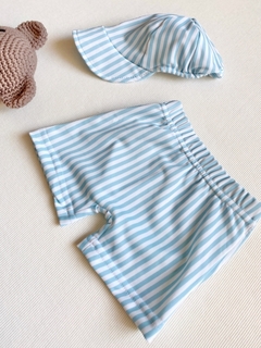 Conjunto Stripes celeste