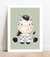 Quadro infantil safari zebra