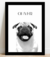 Imagem do Quadro PET ART minimalista personalizado com moldura e vidro