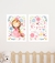 Composição infantil princesa flores - 2 quadros - comprar online