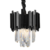 Lustre Cristal Midas Redondo Black 30cm 3xE14 - Preto - Decoramulti - Loja Virtual Especializada Em Produtos de Iluminação