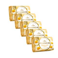 Kit de Sabonetes Francis em Barra Sensações de Relaxamento Camomila com 5 Unidades de 85g